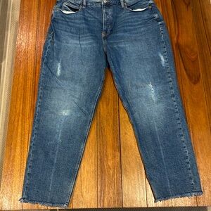 Old Navy Curvy Sky-Hi Straight Size 18 Heavyweight Denim Jeans